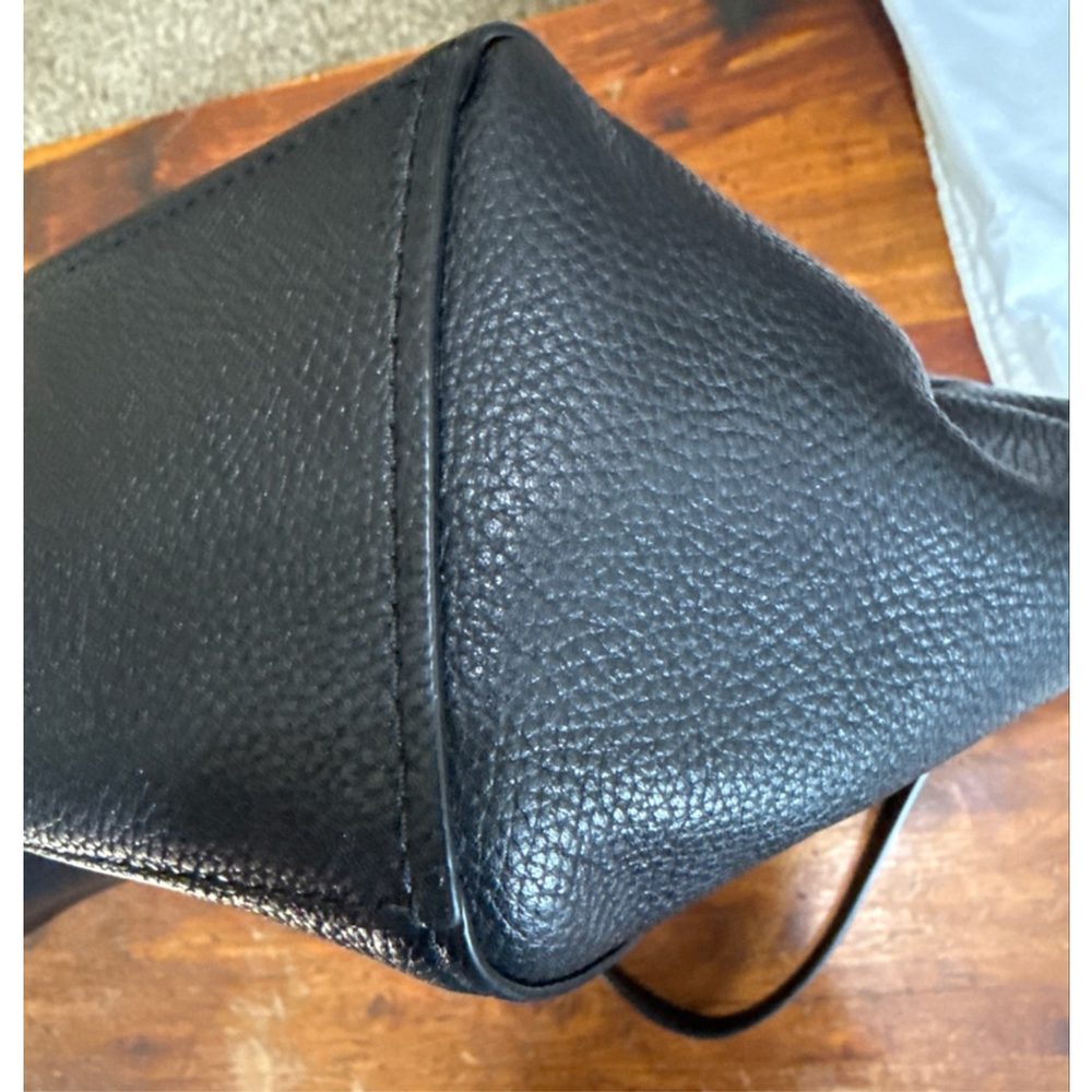 Coach Black Leather Tote Bag with Gold Chain Handles in EUC - Picture 12 of 12